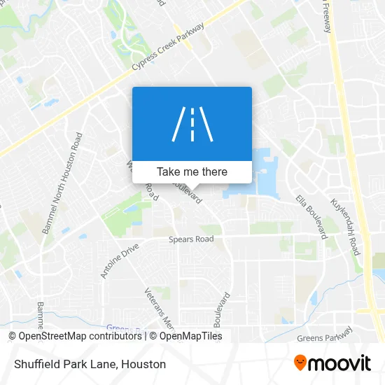 Shuffield Park Lane map