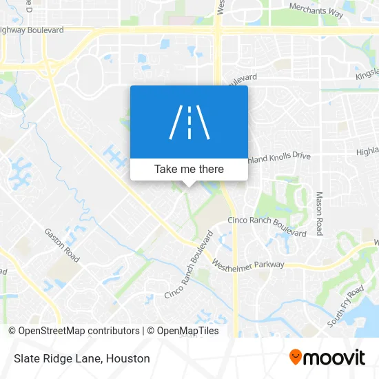 Slate Ridge Lane map