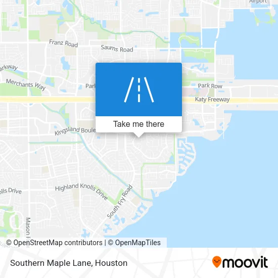Southern Maple Lane map