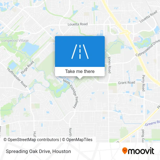 Spreading Oak Drive map