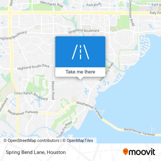 Spring Bend Lane map