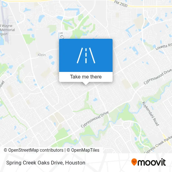 Spring Creek Oaks Drive map