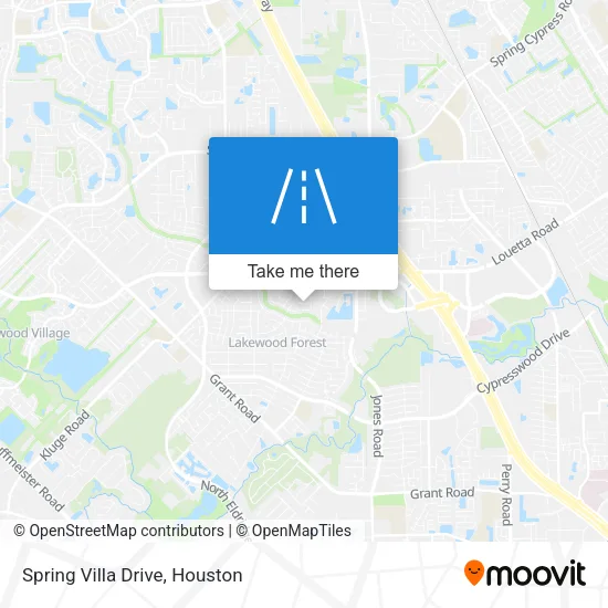 Spring Villa Drive map