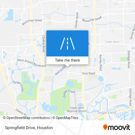 Springfield Drive map