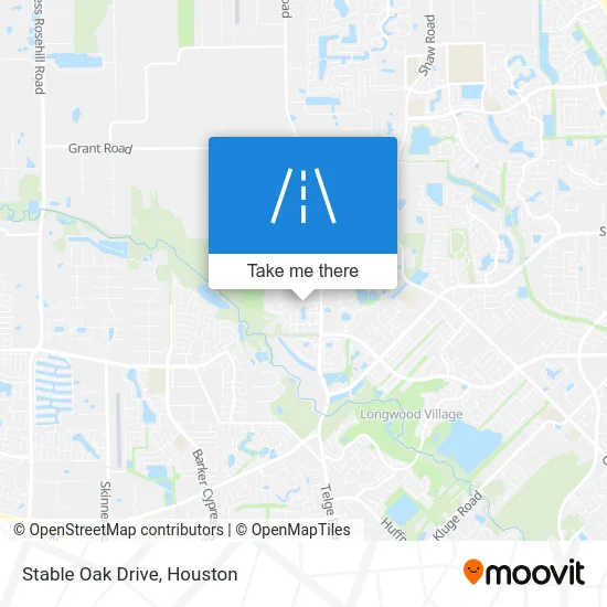 Stable Oak Drive map