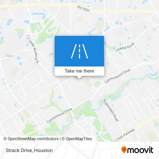 Strack Drive map