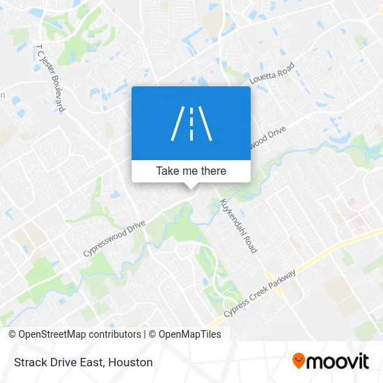 Strack Drive East map