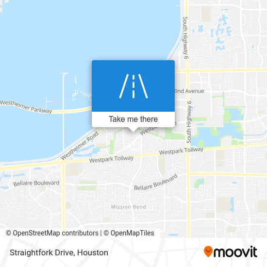 Straightfork Drive map