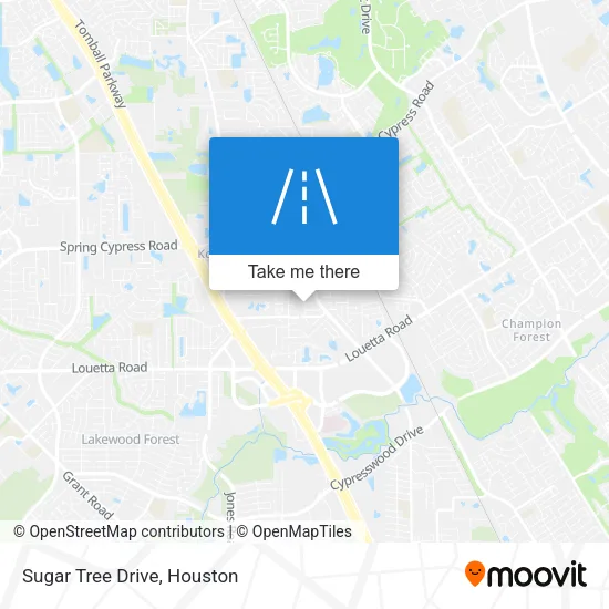 Sugar Tree Drive map