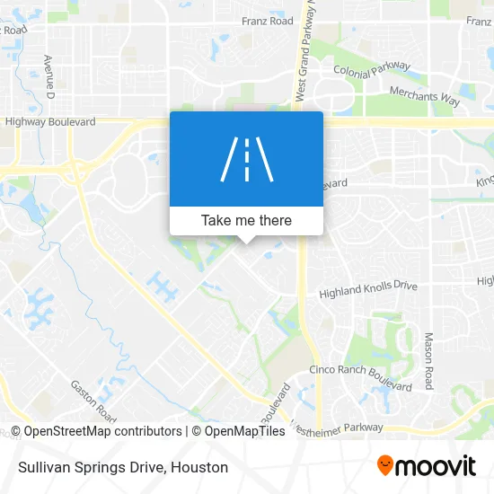 Sullivan Springs Drive map