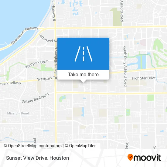 Sunset View Drive map