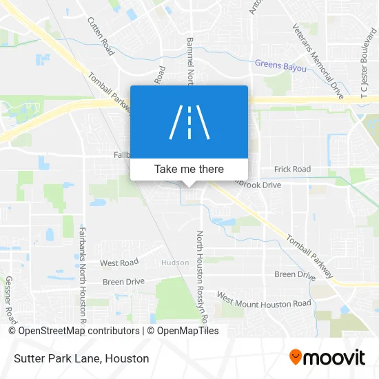 Sutter Park Lane map