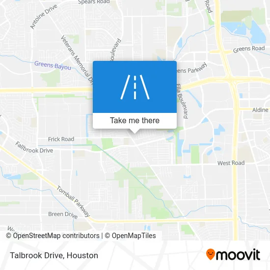 Talbrook Drive map