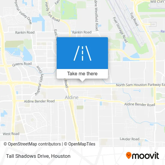 Tall Shadows Drive map