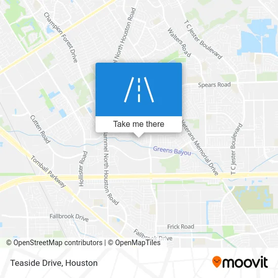 Teaside Drive map