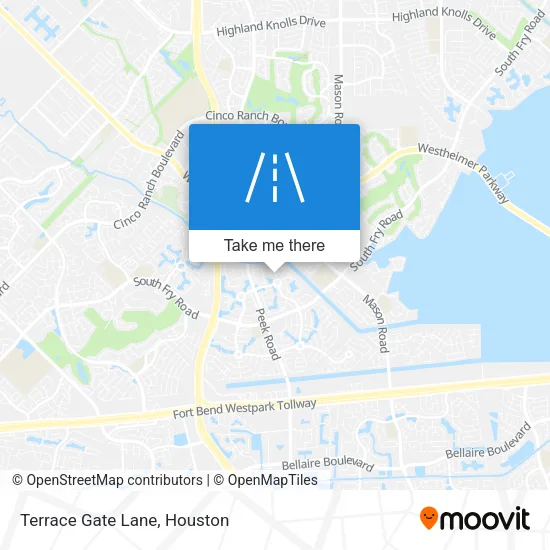 Terrace Gate Lane map