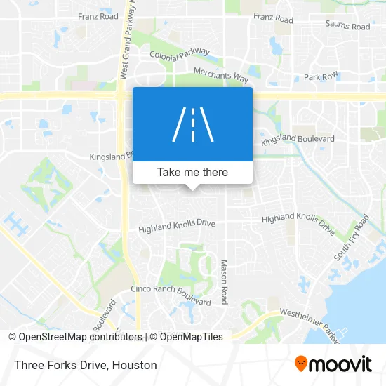 Three Forks Drive map