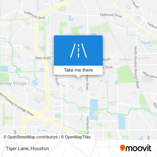 Tiger Lane map
