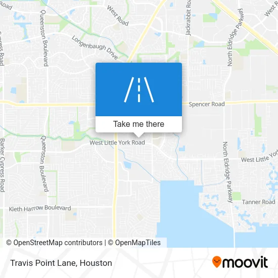 Travis Point Lane map
