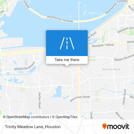 Trinity Meadow Lane map