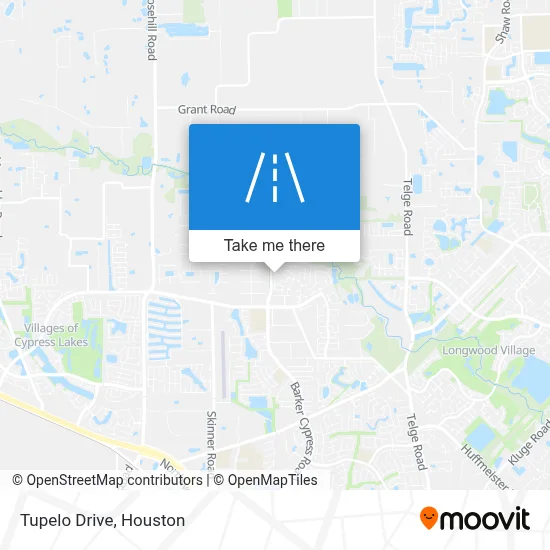 Tupelo Drive map