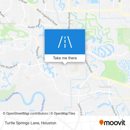Turtle Springs Lane map