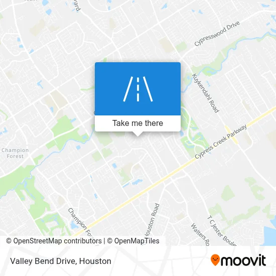 Valley Bend Drive map
