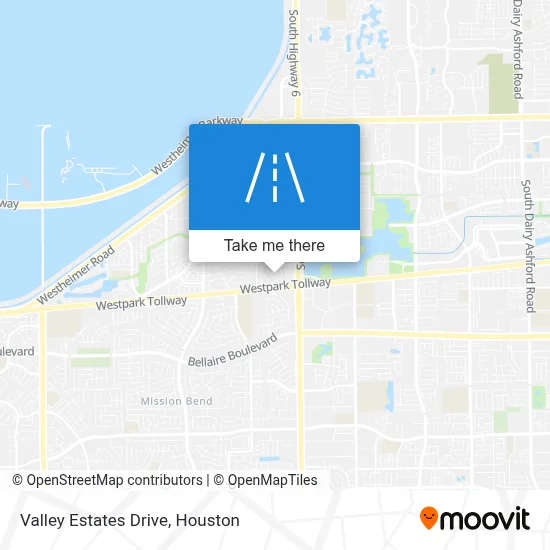 Valley Estates Drive map