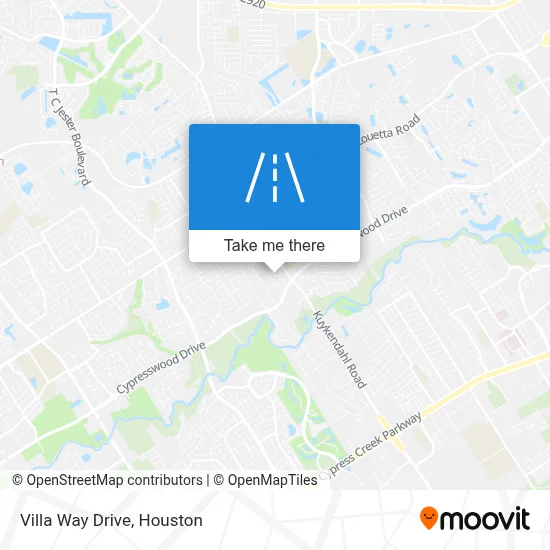 Villa Way Drive map