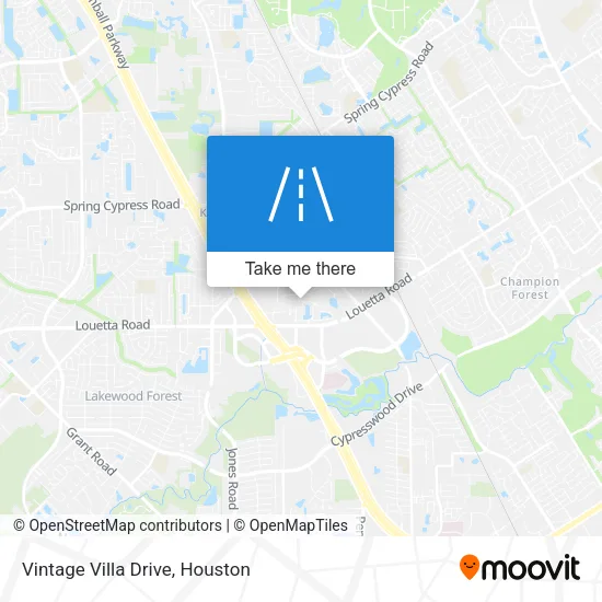 Vintage Villa Drive map