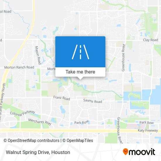 Walnut Spring Drive map