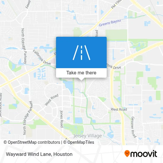 Wayward Wind Lane map