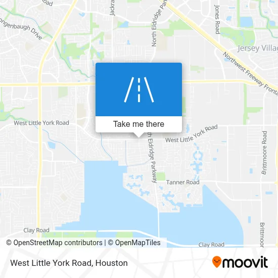 West Little York Road map