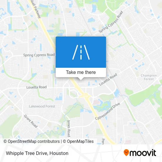 Whipple Tree Drive map
