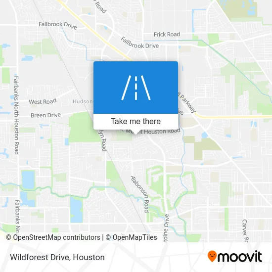 Wildforest Drive map