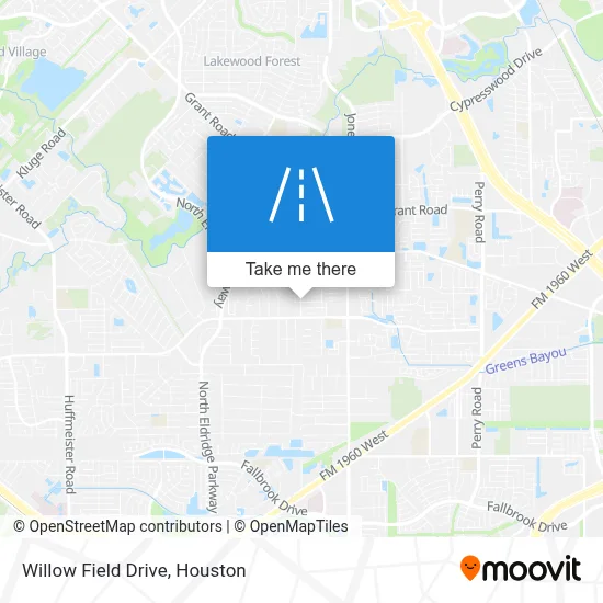 Willow Field Drive map