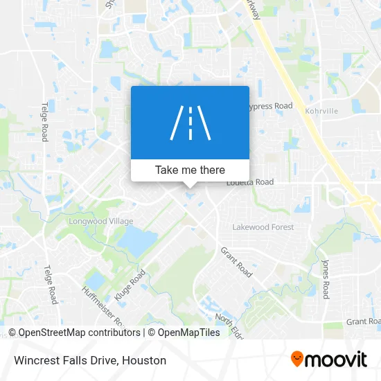 Wincrest Falls Drive map