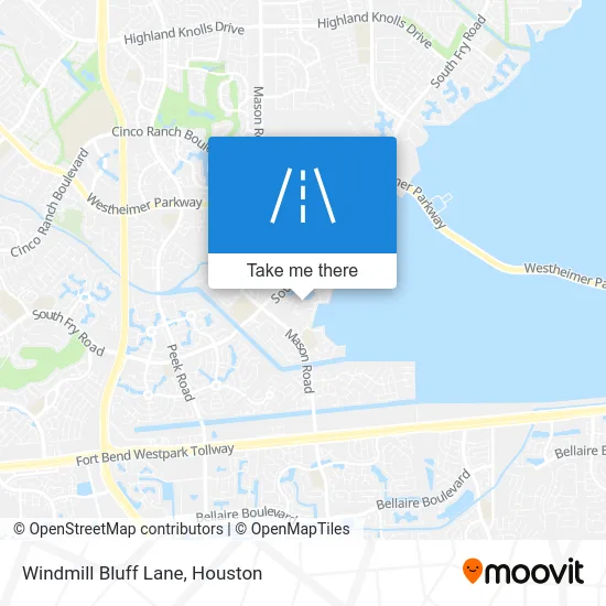 Windmill Bluff Lane map