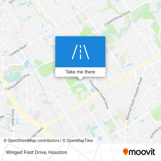 Winged Foot Drive map