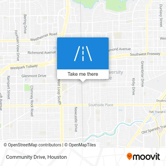 Community Drive map