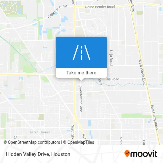 Hidden Valley Drive map