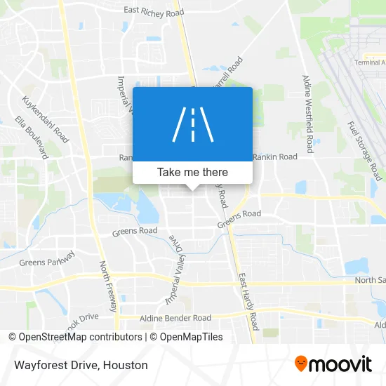 Wayforest Drive map