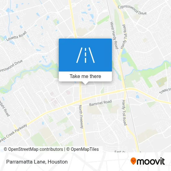 Parramatta Lane map