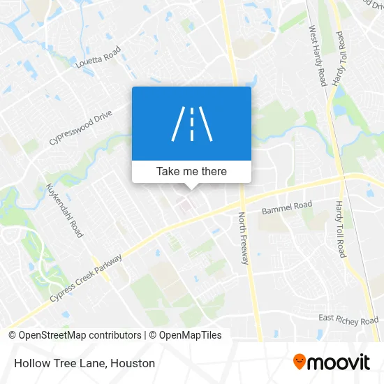 Hollow Tree Lane map