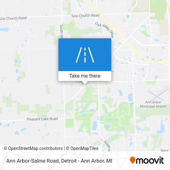 Ann Arbor-Saline Road map