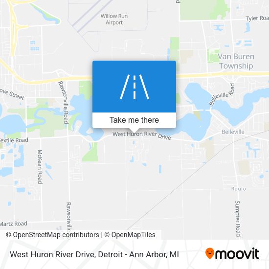 Mapa de West Huron River Drive