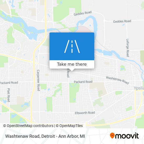 Washtenaw Road map