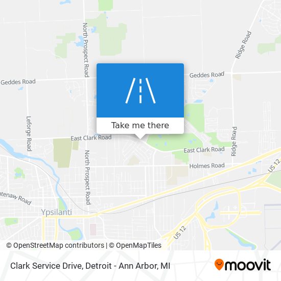 Clark Service Drive map