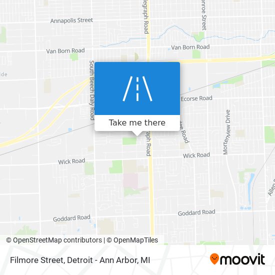 Filmore Street map