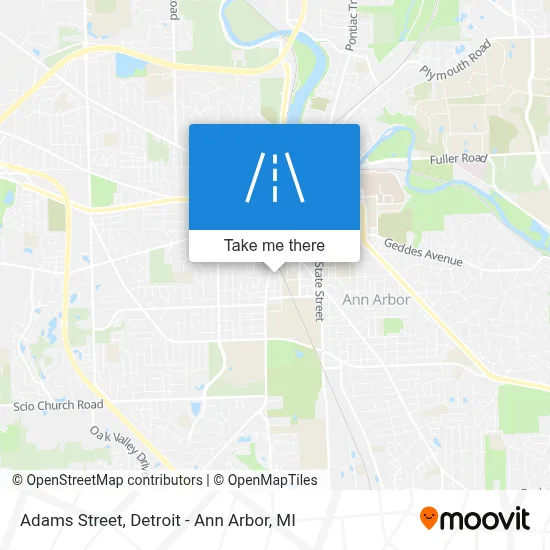 Adams Street map